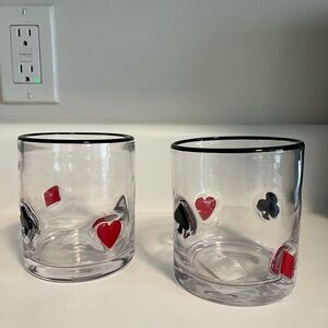 Poker Icon Juice Glasses ANTHRO inspired